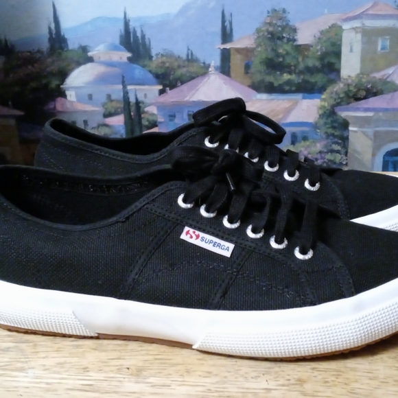 Women’s Superga Size 8.5 Classic Black 🆕 Canvas Sneakers,Nice Gift.🎁🌉 - Picture 7 of 10